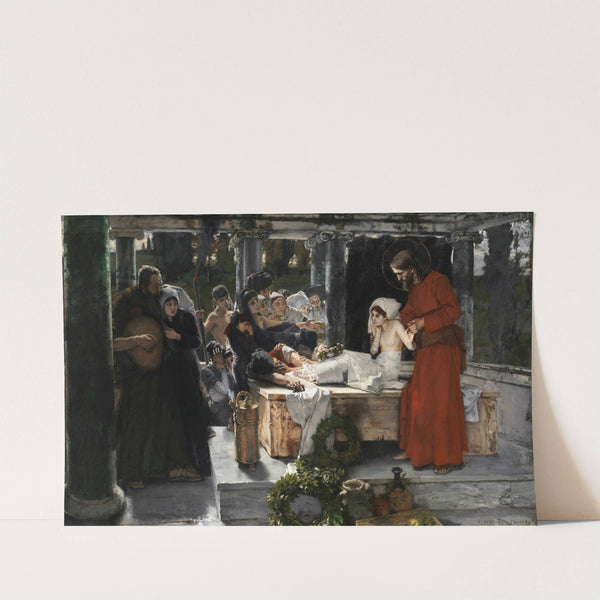 Die Erweckung der Tochter des Jairus (1886) by Albert von Keller