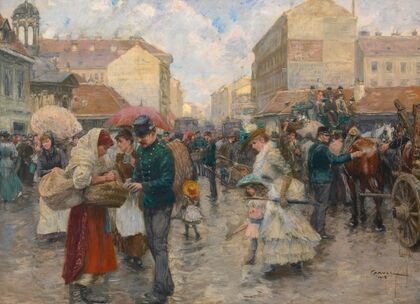Die Favoritenlinie (im Jahre 1890)