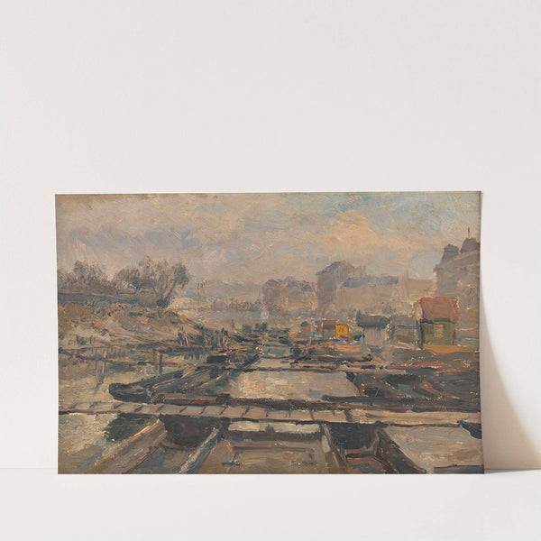 Die Fischbassins am Donaukanal by Theodor Von Hörmann