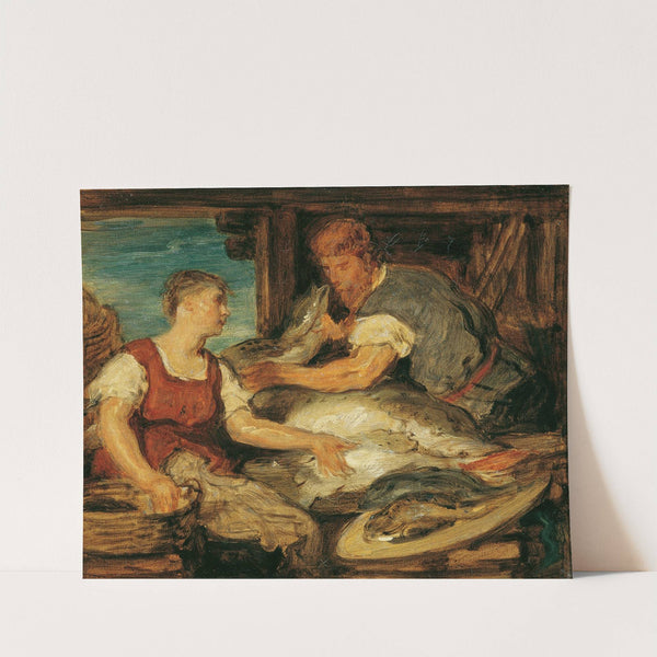 Die Fischverkäuferin by Hans Canon