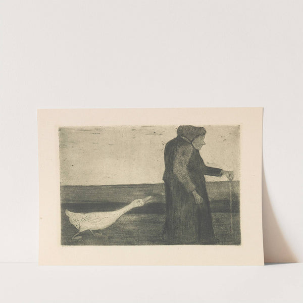 Die Frau mit der Gans by Paula Modersohn-Becker