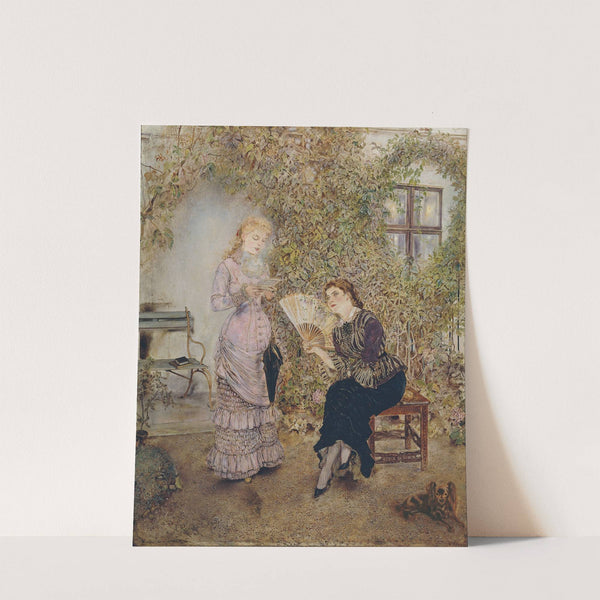 Die Freundinnen Der Liebesbrief (1880-1882) by Anton Romako