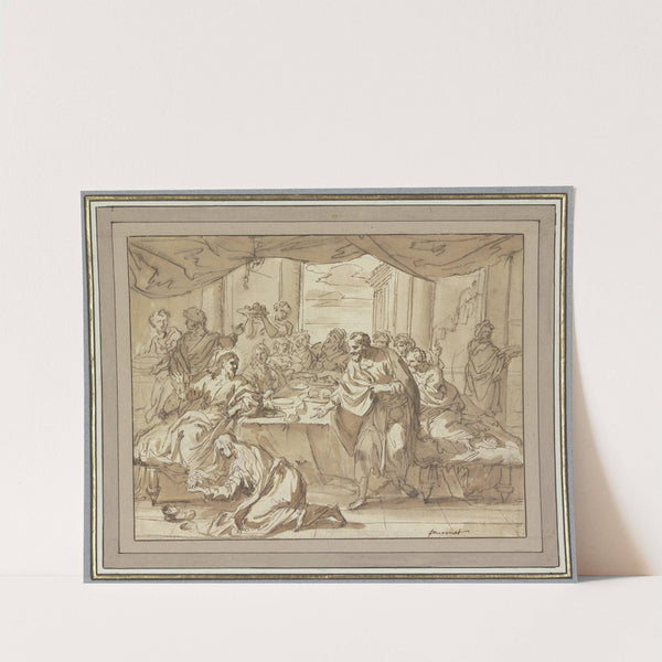 Die Fußwaschung Christi durch Maria Magdalena by Jean Jouvenet