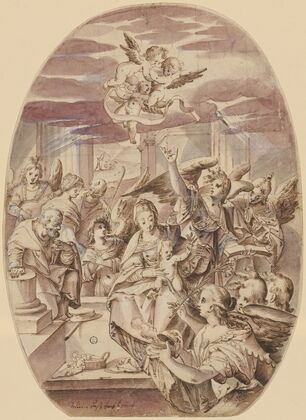 Die Geburt Christi (Anbetung des Kindes durch die Engel)