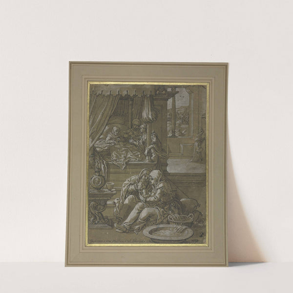 Die Geburt Johannes des Täufers by Jan Swart van Groningen