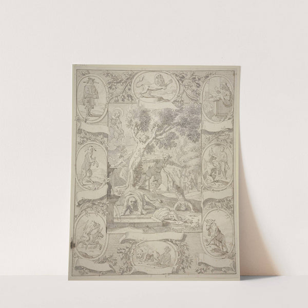 Die Geschichte von Pyramus und Thisbe by Arnold Houbraken