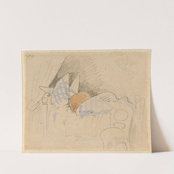 Die gestörte, aber glücklich wieder errungene Nachtruhe (Der Floh); 10 (1862) by Wilhelm Busch