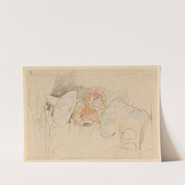 Die gestörte, aber glücklich wieder errungene Nachtruhe (Der Floh); 2 by Wilhelm Busch