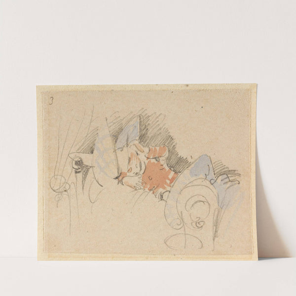 Die gestörte, aber glücklich wieder errungene Nachtruhe (Der Floh); 3 by Wilhelm Busch