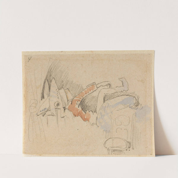 Die gestörte, aber glücklich wieder errungene Nachtruhe (Der Floh); 4 by Wilhelm Busch