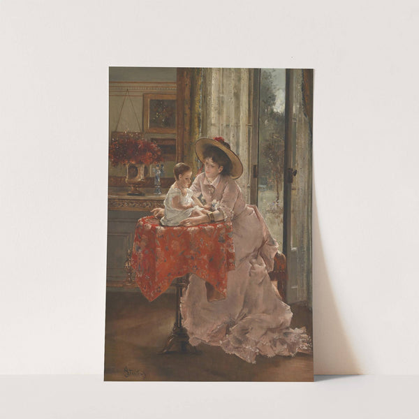 Die glückliche Mutter by Alfred Stevens