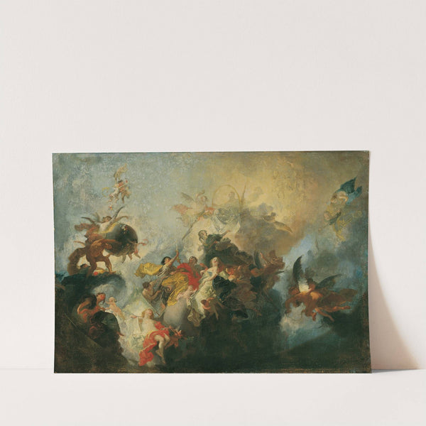 Die göttliche Vorsehung und Tugenden (1765) by Franz Anton Maulbertsch
