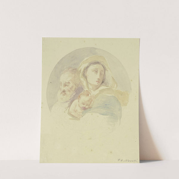 Die Heilige Familie im Rund by Pietro Antonio Novelli