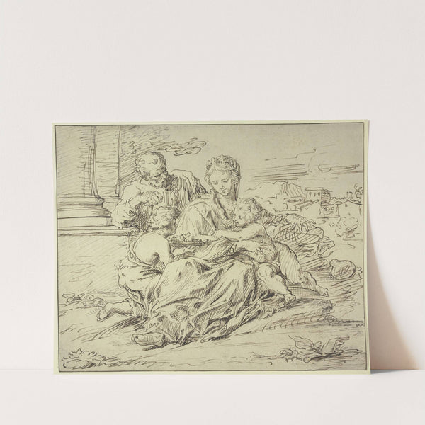 Die Heilige Familie mit dem Johannesknaben by Raymond Lafage