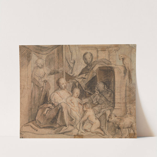 Die Heilige Familie mit Elisabeth und dem Johannesknaben by Jacob Jordaens