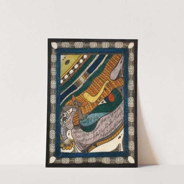 Die heilige Wiegalinda von Pantter=Bann (1917) by Adolf Wölfli