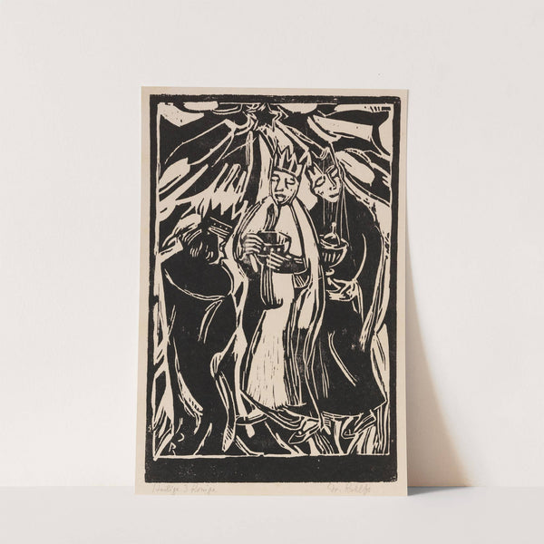 Die heiligen drei Könige (c1910) by Christian Rohlfs