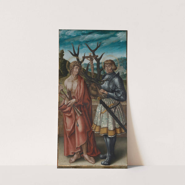 Die Heiligen Sebastian und Eustachius by Jörg Breu The Elder