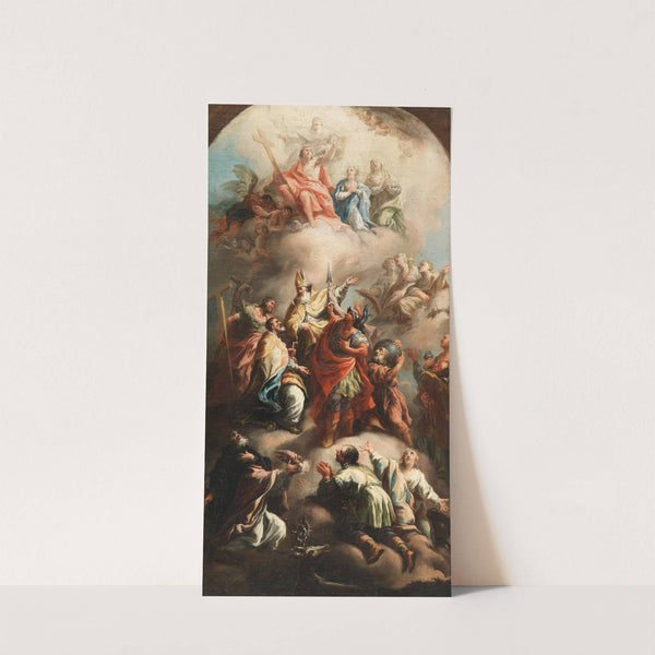 Die Hl. 14 Nothelfer (Skizze für das Hochaltarbild in der Pfarrkirche Lichtental) (before 1776) by Franz Zoller