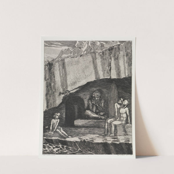 Die Höhle (Zelt, Opus XIV, 2. Teil, Nr. 37) (1915) by Max Klinger