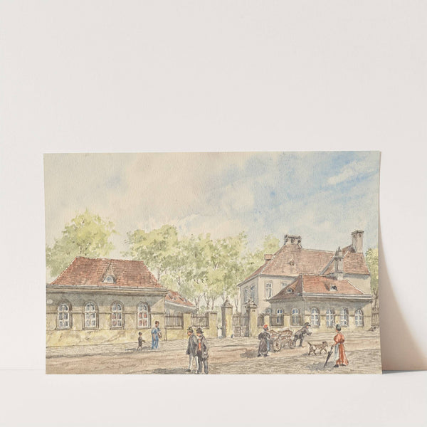 Die Hohlweggasse in Wien-Landstraße by Gustav Korompay