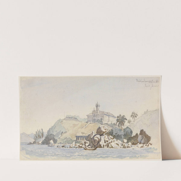 Die ‘Ilha do buon Jesus’ bei Rio de Janeiro (1861) by Ferdinand Keller