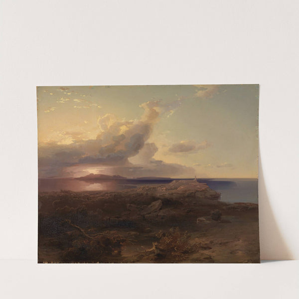 Die Insel Ägina mit den Ruinen des Hekatetempels by Carl Rottmann