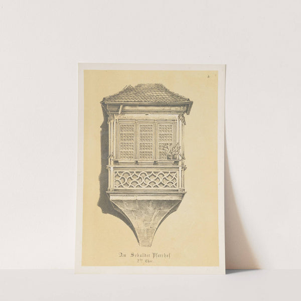 Die interessantesten Chörlein an Nürnberg’s mittelalterlichen Gebäuden Pl.04 (1850) by Friedrich Mayer