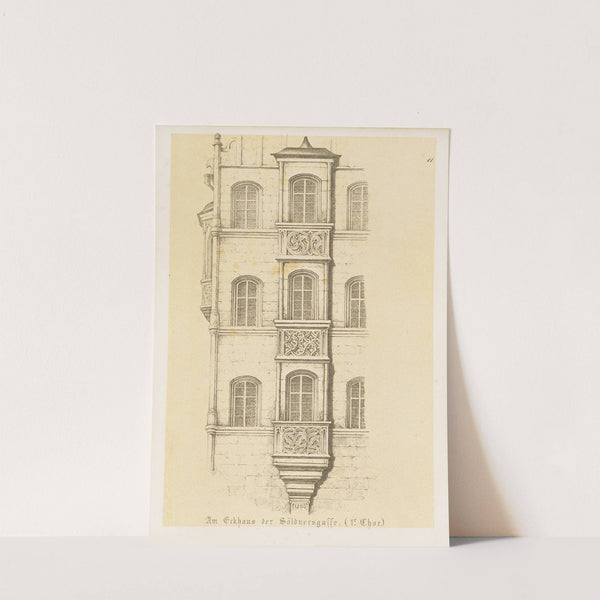 Die interessantesten Chörlein an Nürnberg’s mittelalterlichen Gebäuden Pl.11 (1850) by Friedrich Mayer