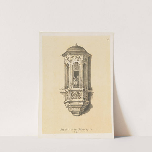 Die interessantesten Chörlein an Nürnberg’s mittelalterlichen Gebäuden Pl.12 (1850) by Friedrich Mayer