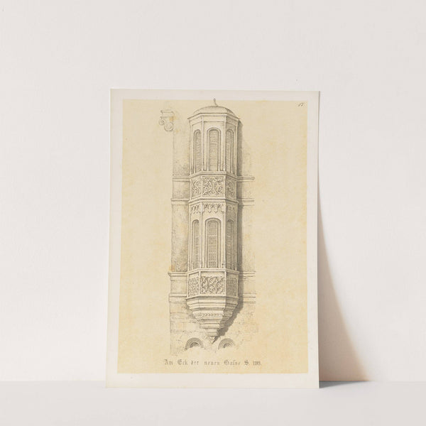 Die interessantesten Chörlein an Nürnberg’s mittelalterlichen Gebäuden Pl.17 (1850) by Friedrich Mayer