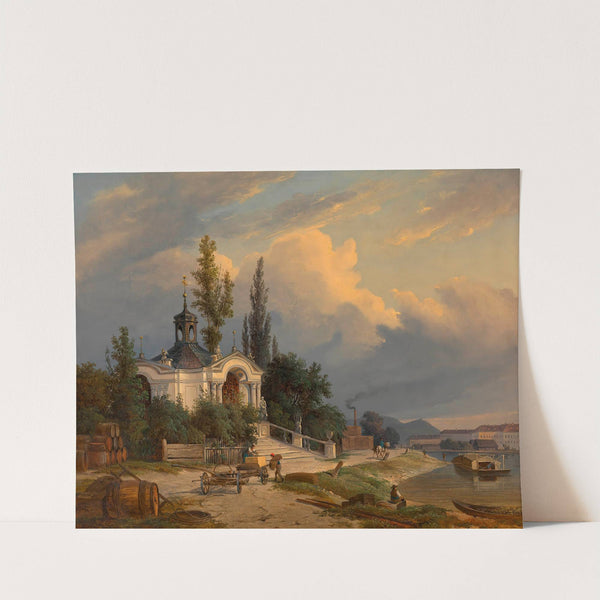 Die Johannes-Nepomuk-Kapelle auf dem Schanzel by Heinrich Peyer