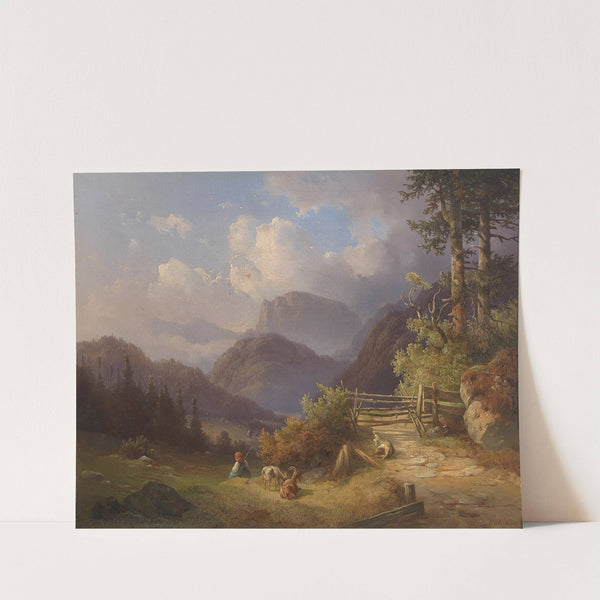 Die junge Ziegenhirtin by Edmund Mahlknecht