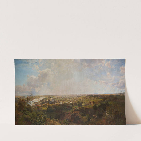 Die Kaiserstadt an der Donau – Wien vom Nußberg (1884) by Anton Hlavacek