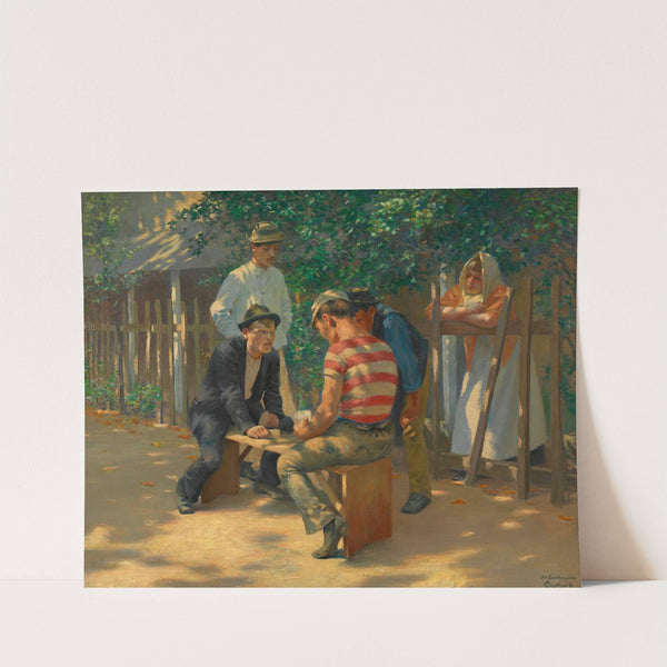 Die Kartenspieler by Josef Engelhart