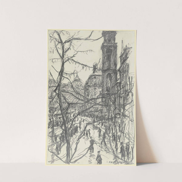 Die Katharinenkirche in Frankfurt am Main by Jakob Nussbaum