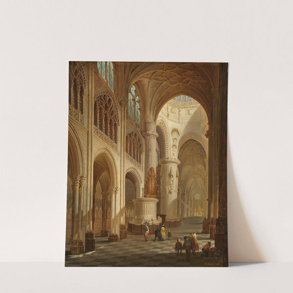 Die Kathedrale von Burgos (1848) by Bernard Neyt