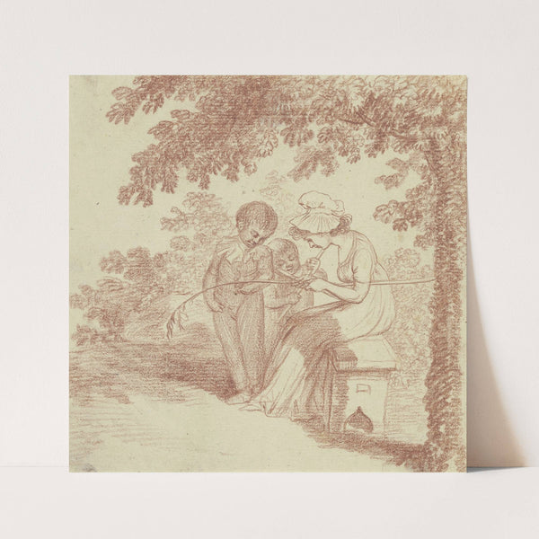 Die Kinder Cléry’s, eines Kammerdieners Ludwigs XVI. (ca. 1799) by Daniel Nikolaus Chodowiecki