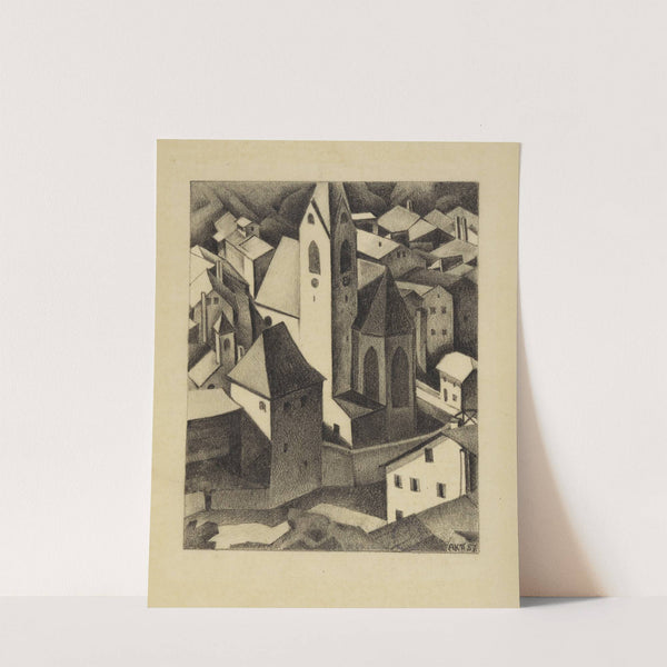 Die Kirche von Klausen in Tirol by Alexander Kanoldt