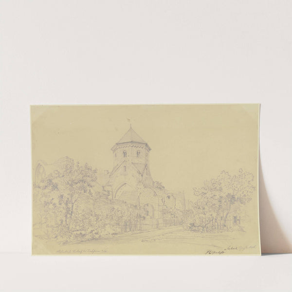 Die Klosterkirche St. Laurentius in Seebach bei Bad Dürkheim by Friedrich Eisenlohr