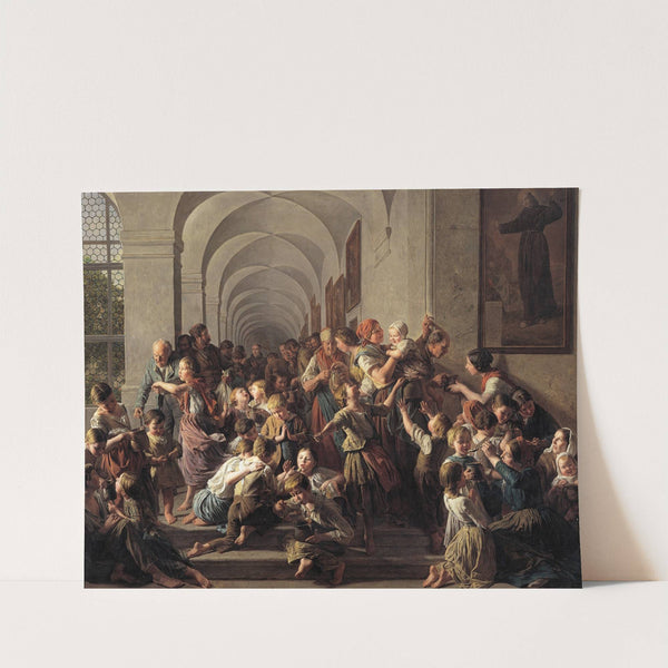 Die Klostersuppe (1858) by Ferdinand Georg Waldmüller