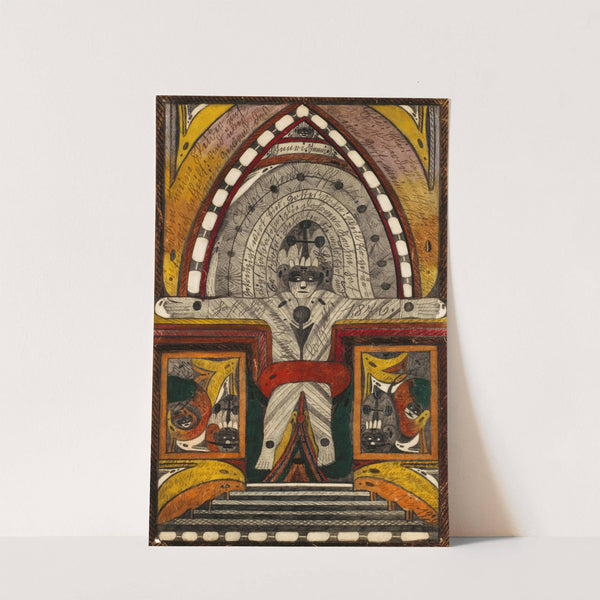 Die Kreuzigung meiner Wenigkeit, auf der Biskaya,=Haven=Insel, im stillen Ozean, im Späht=Sommer, 1,876 (1920) by Adolf Wölfli