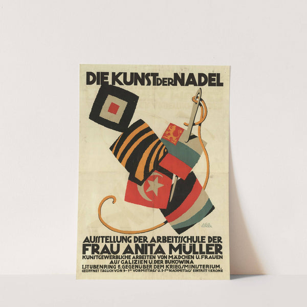 Die Kunst der Nadel – Ausstellung der Arbeitsschule der Frau Anita Müller (1916) by Julius Klinger