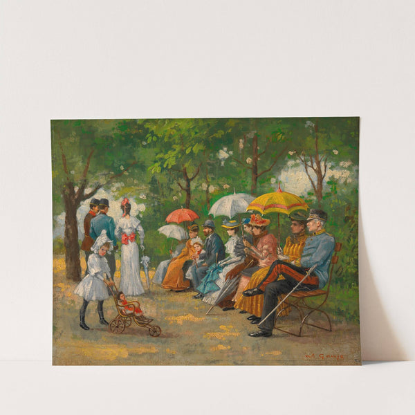 Die Lästerallee im Wiener Prater by Wilhelm Gause