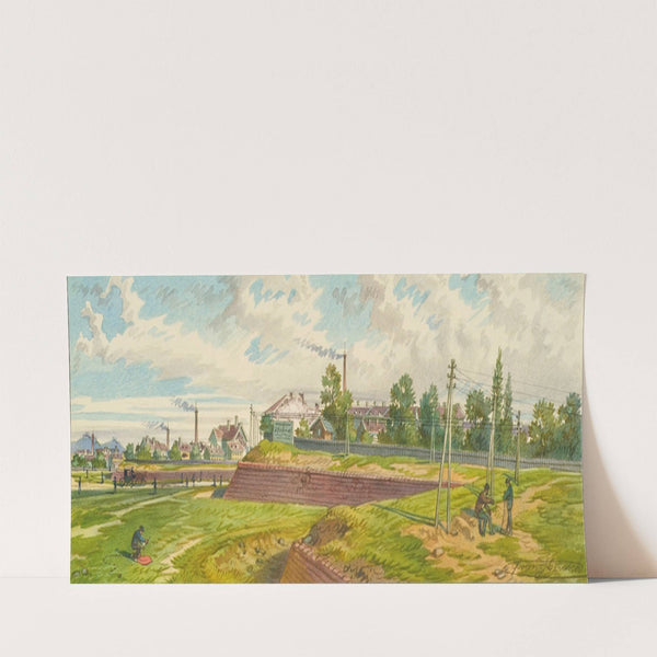 Die Lerchenfelder Linie in Wien by Franz Gerasch