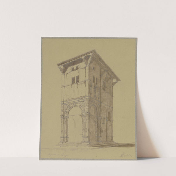 Die Loggia del Bigallo in Florenz by Friedrich Wilhelm Ludwig
