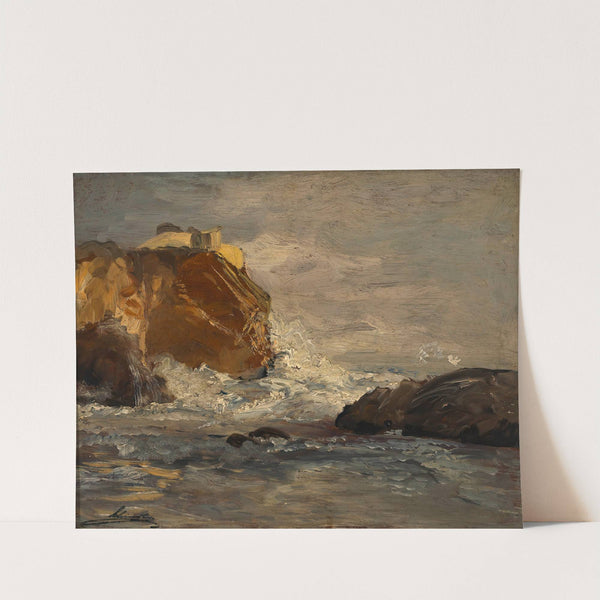 Die Meeresbrandung (Brandung bei Fort Lorenzo in Ragusa) by Emil Jakob Schindler