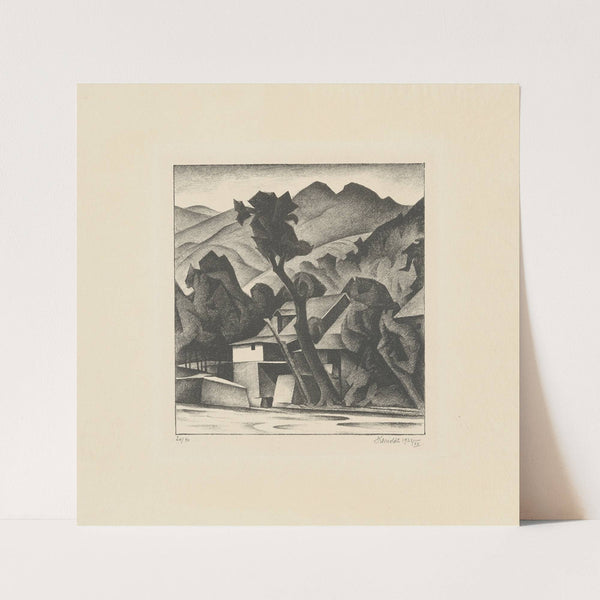 Die Mühle (1923) by Alexander Kanoldt