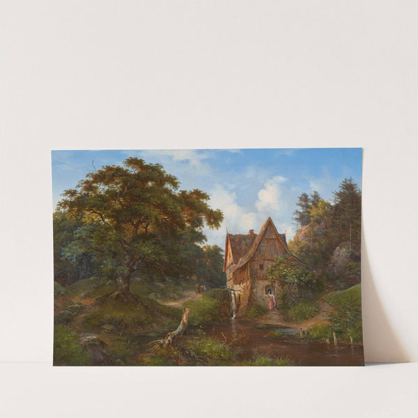 Die Mühle im Eichtal (1839) by Ernst Ferdinand Oehme