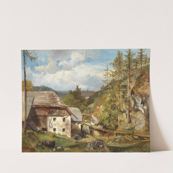 Die Mühle im Wald by Emil Jakob Schindler